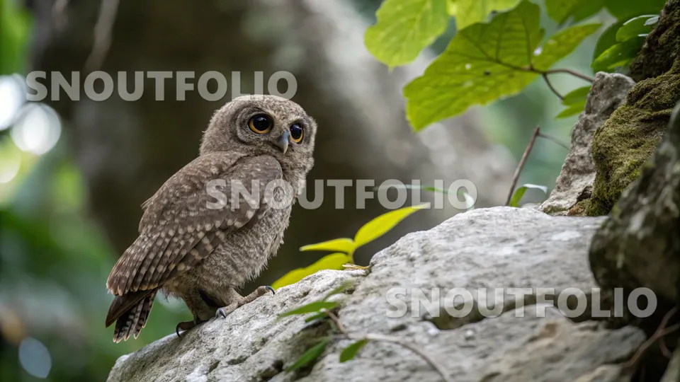Serene Charm of the Palau Owl