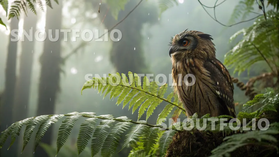 Calm Stride of the Moheli Scops Owl