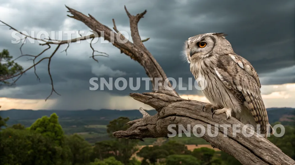 Wild Companion of the Flores Scops Owl