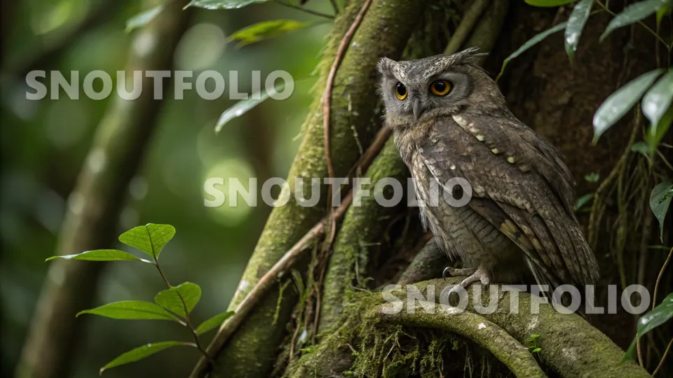 Playful Spark of the Otus silvicola