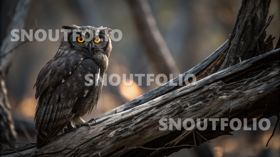 Radiant Silhouette of the Otus nigrorum