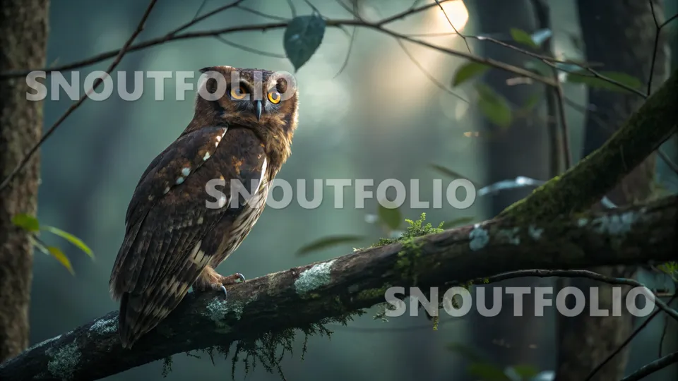 Playful Stride of the Otus umbra
