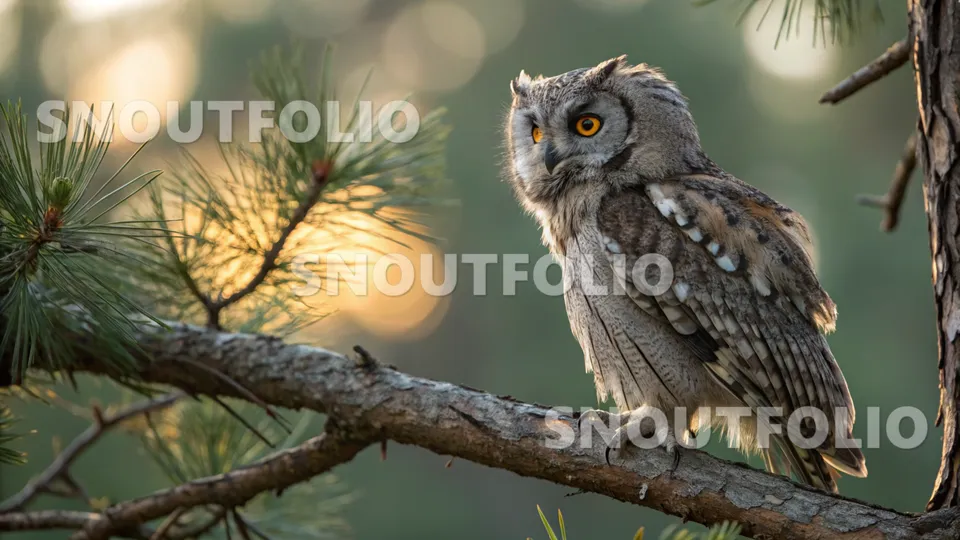 Graceful Presence of the Otus barbarus