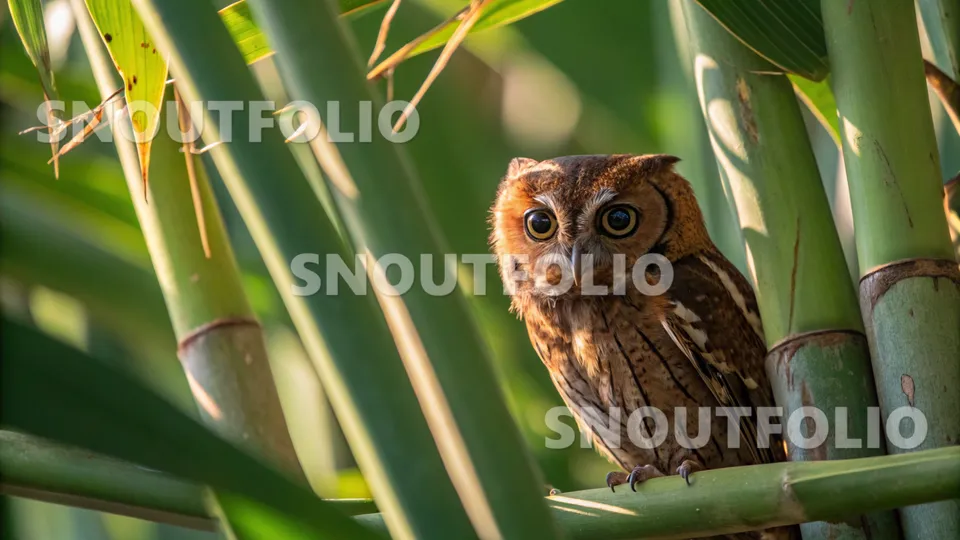 Curious Pose of the Mindoro Scops Owl
