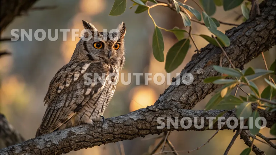 Serene Sight of the Otus roboratus