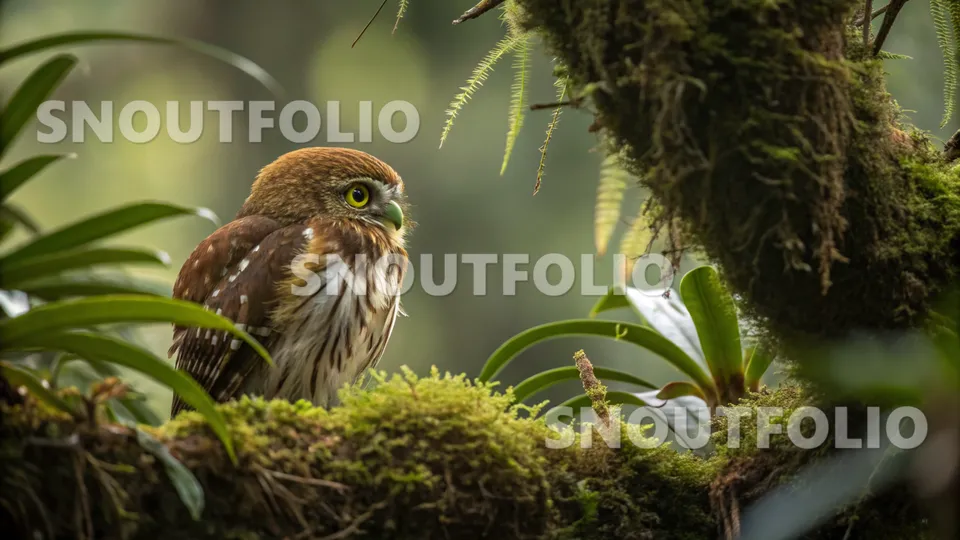 Serene Essence of the Costa Rican Pygmy Owl