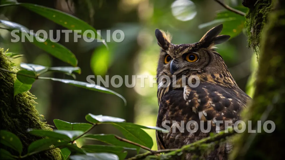 Radiant Journey of the Fraser's Eagle-Owl