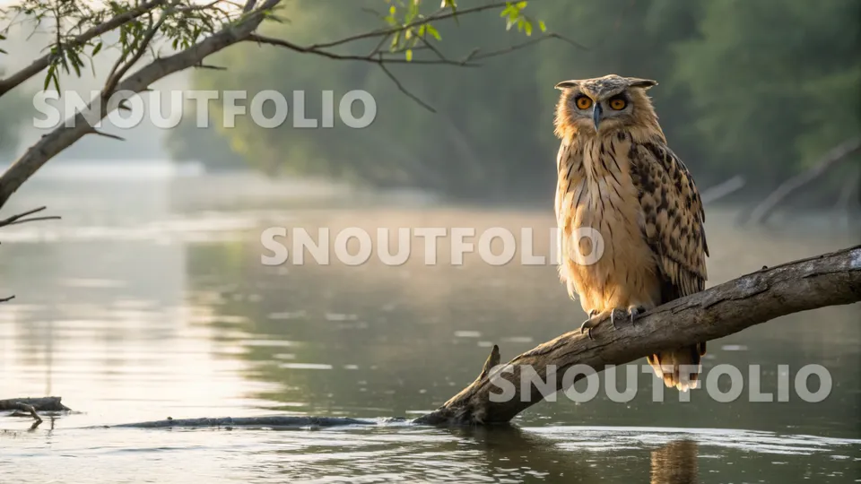 Witty Charm of the Buffy Fish Owl