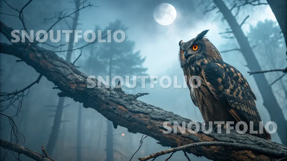 Gentle Gaze of the Stygian Owl