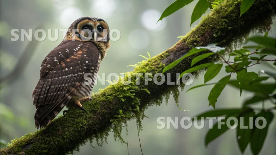 Wild Presence of the Spotted Wood Owl