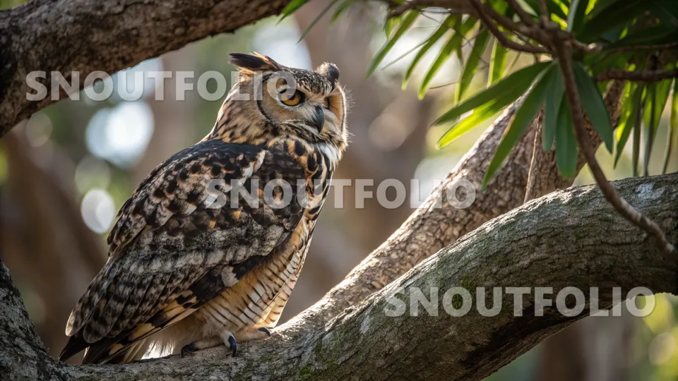 Playful Whiff of the Mottled Owl