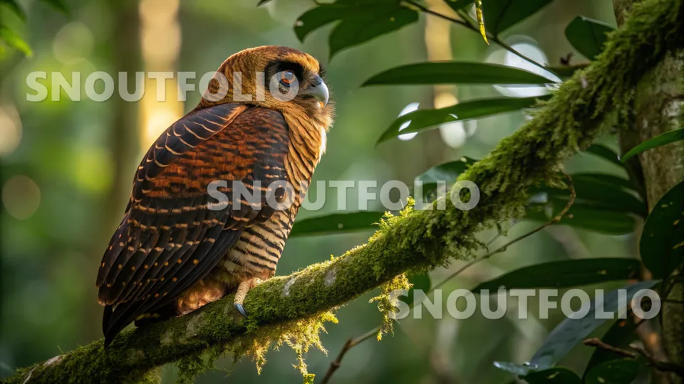 Playful Soul of the Black-banded Owl