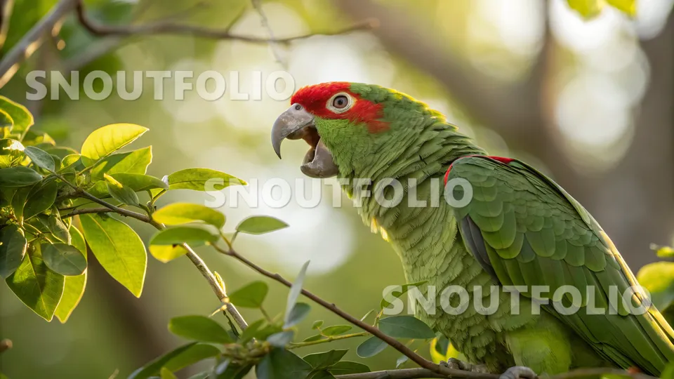 Charming Soul of the Red-crowned Amazon