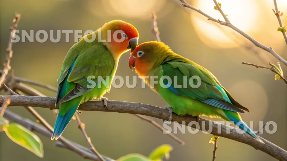 Calm Charm of the Fischer's Lovebird