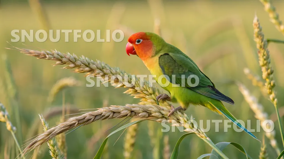 Bright Stride of the Nyasa Lovebird