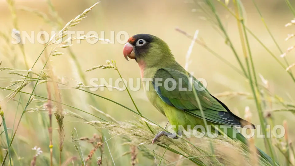 Elegant Aura of the Abyssinian Lovebird