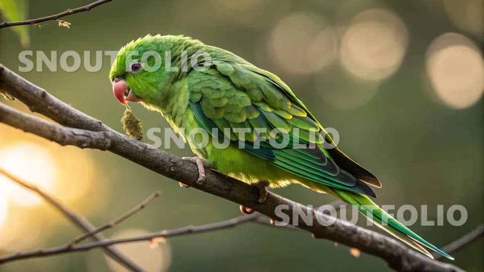 Faithful Flare of the Lineolated Parakeet