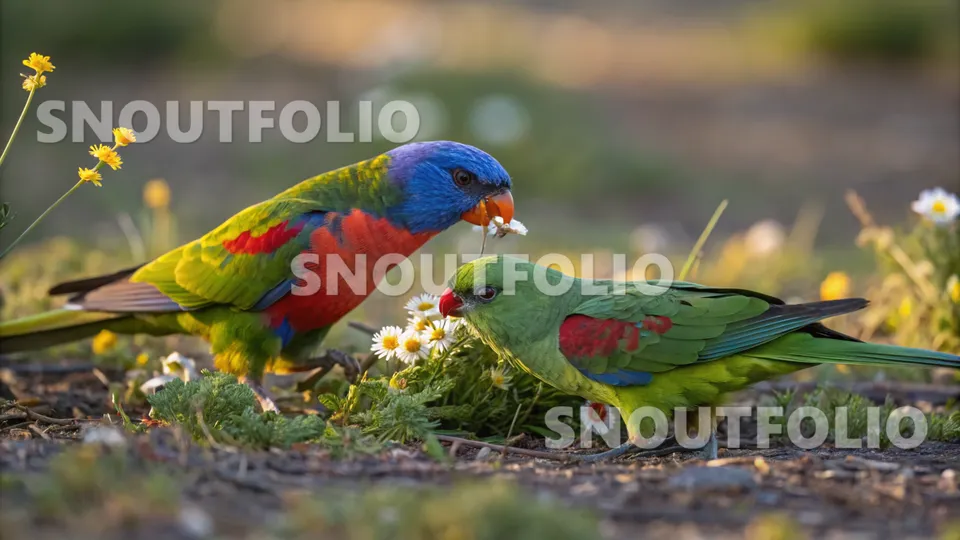 Calm Journey of the Splendid Parrot