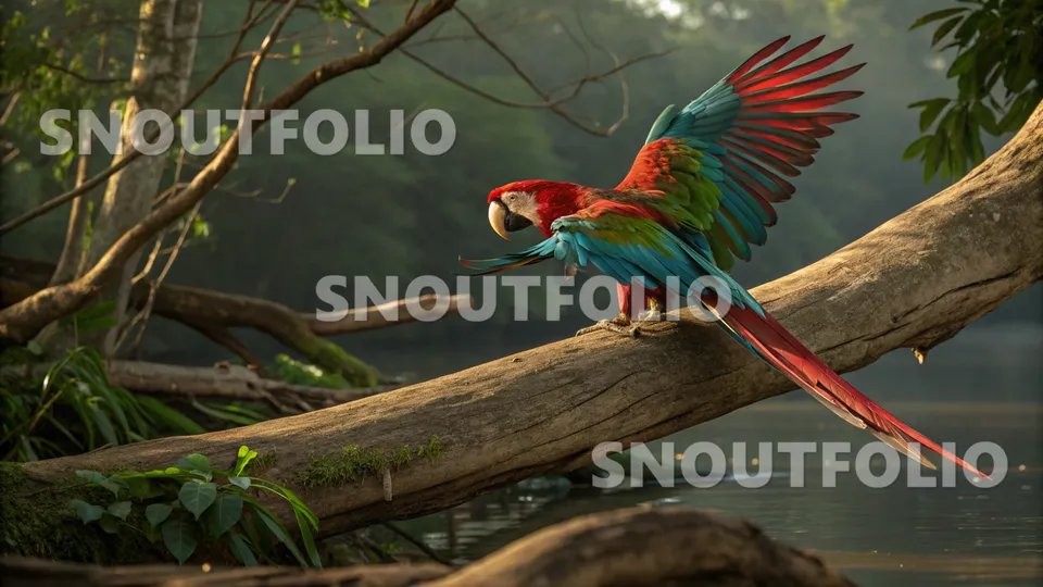 Curious Echo of the Green-Winged Macaw