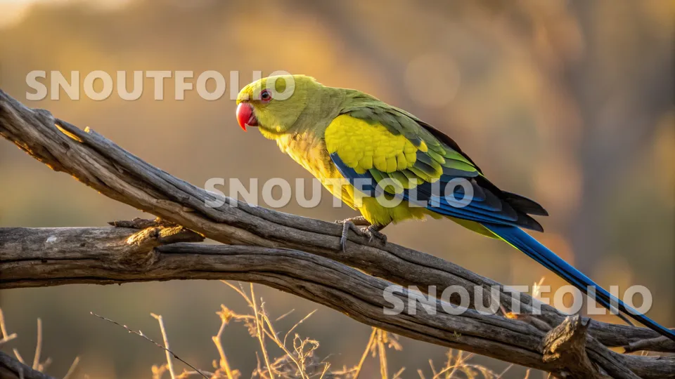 Charming Aura of the Regent Parrot