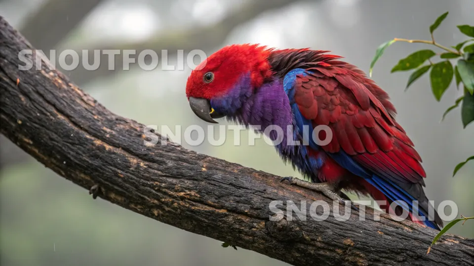 Curious Whisper of the Eclectus Parrot (Female)