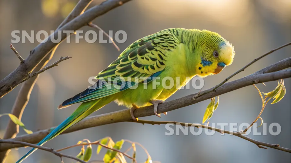Charming Glimpse of the Elegant Parrot