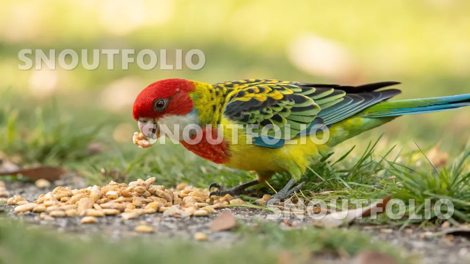 Noble Flare of the Northern Rosella