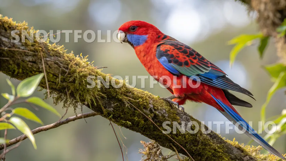 Radiant Companion of the Crimson Rosella