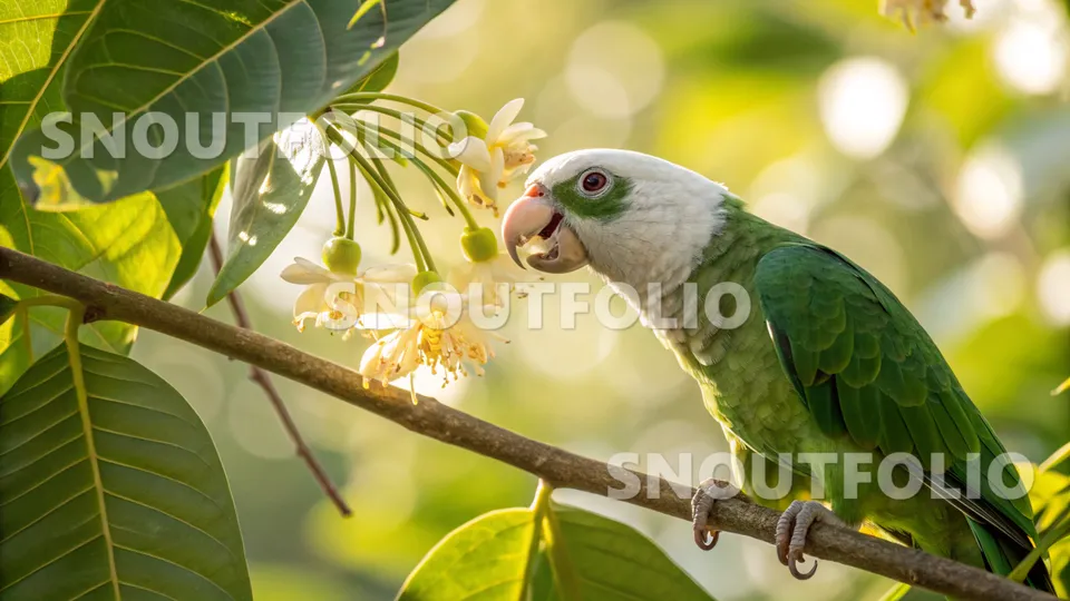 Majestic Presence of the White-capped Pionus