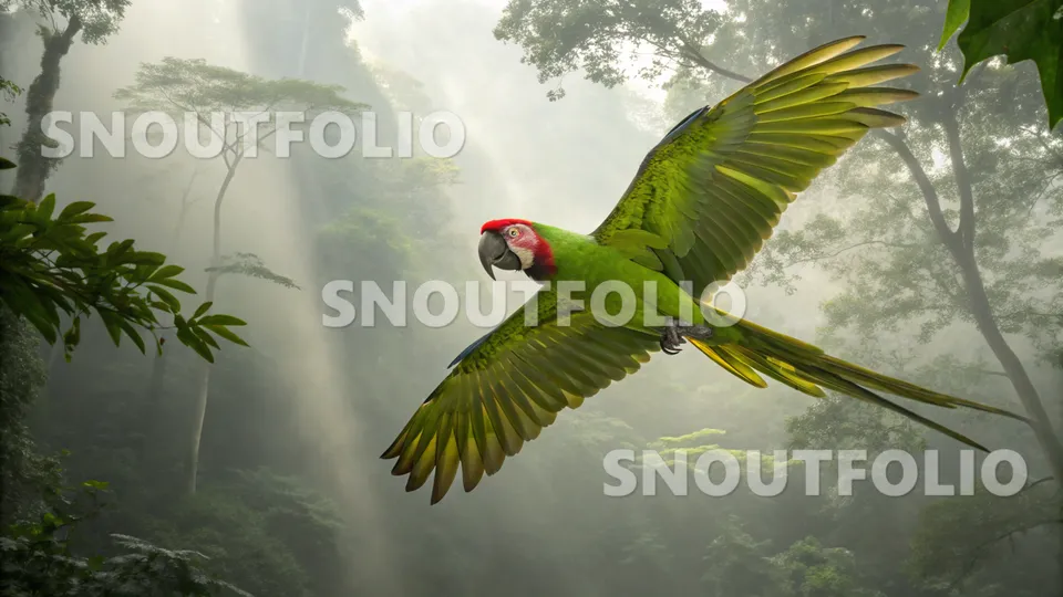 Wild Sight of the Buffon's Macaw