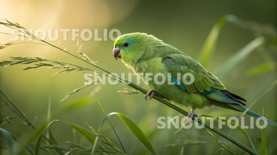 Witty Whiff of the Turquoise-fronted Parrotlet