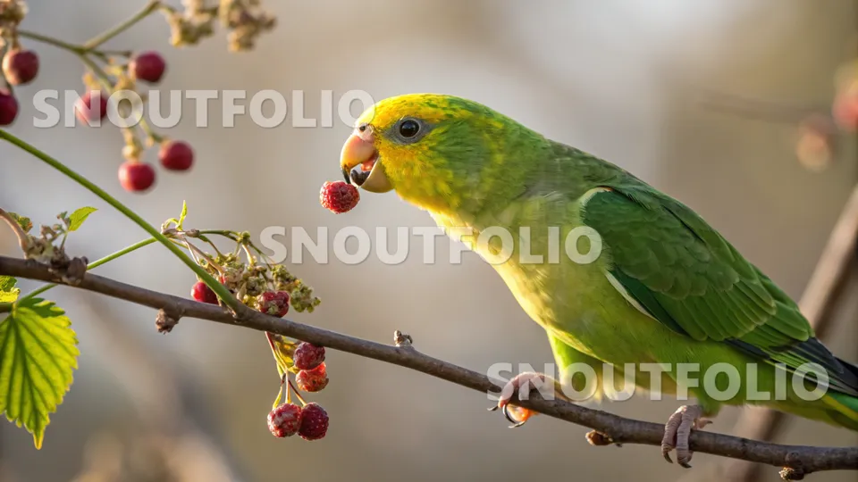 Playful Aura of the Yellow-faced Parrotlet