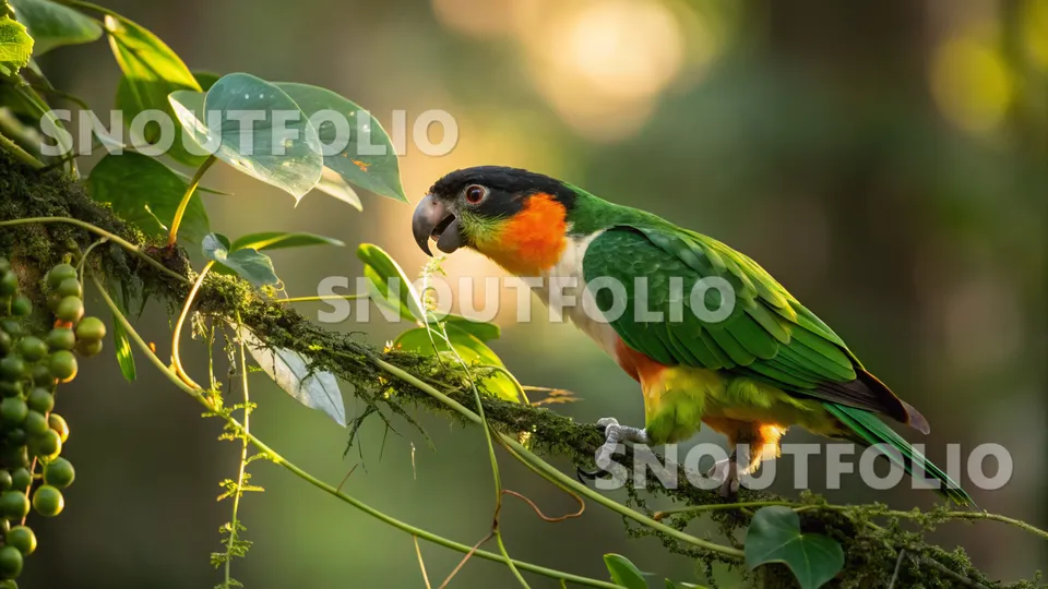 Silent Memory of the Black-Headed Caique