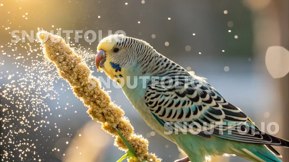 Quiet Spirit of the Spangle Budgerigar