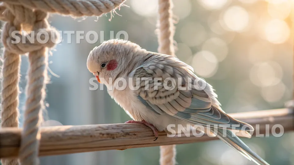 Elegant Flare of the Fallow Budgerigar