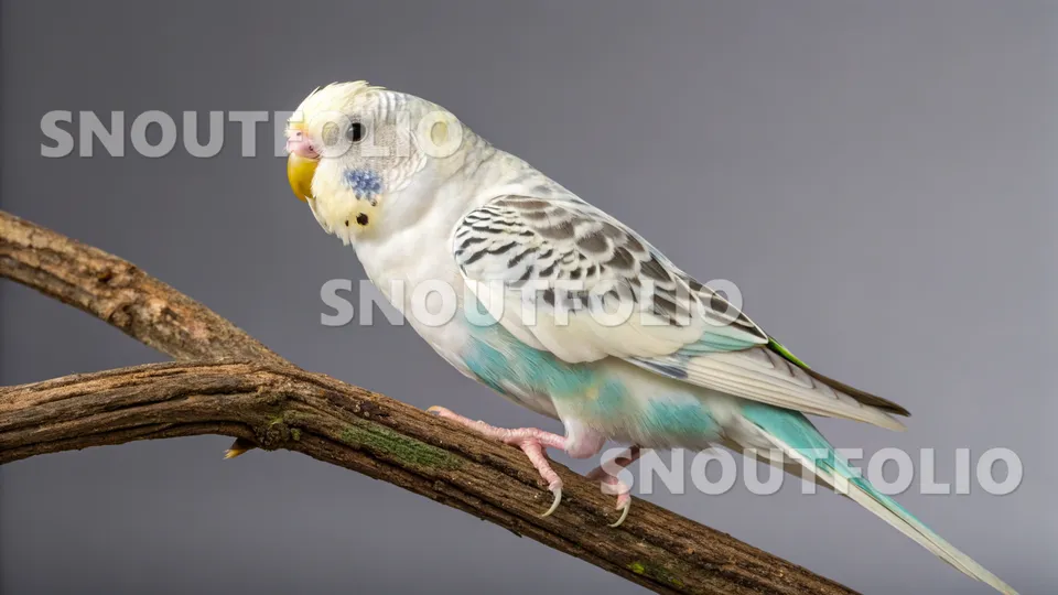 Graceful Aura of the Recessive Pied Budgerigar