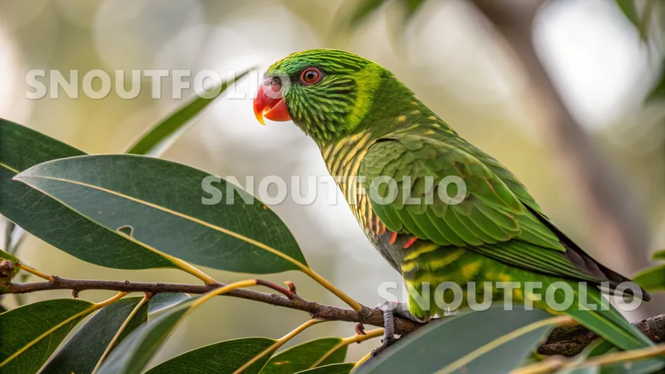 Graceful Journey of the Striated Lorikeet