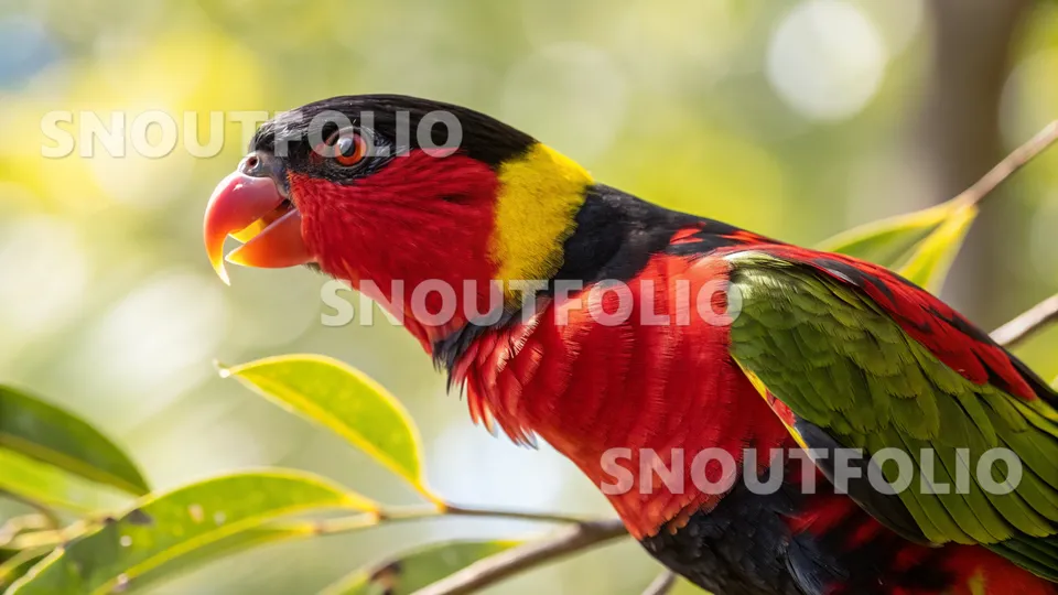 Charming Spirit of the Black-capped Lory