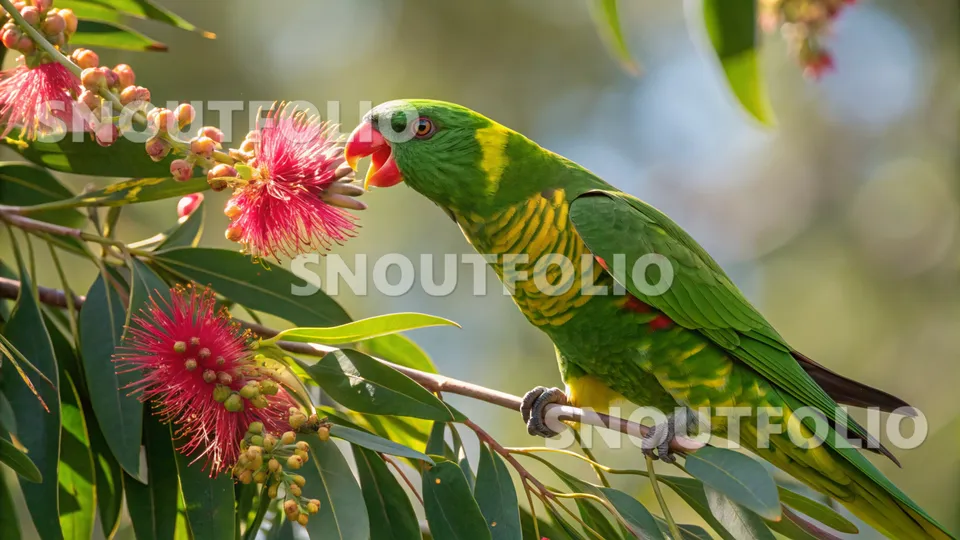 Faithful Aura of the Scaly-breasted Lorikeet