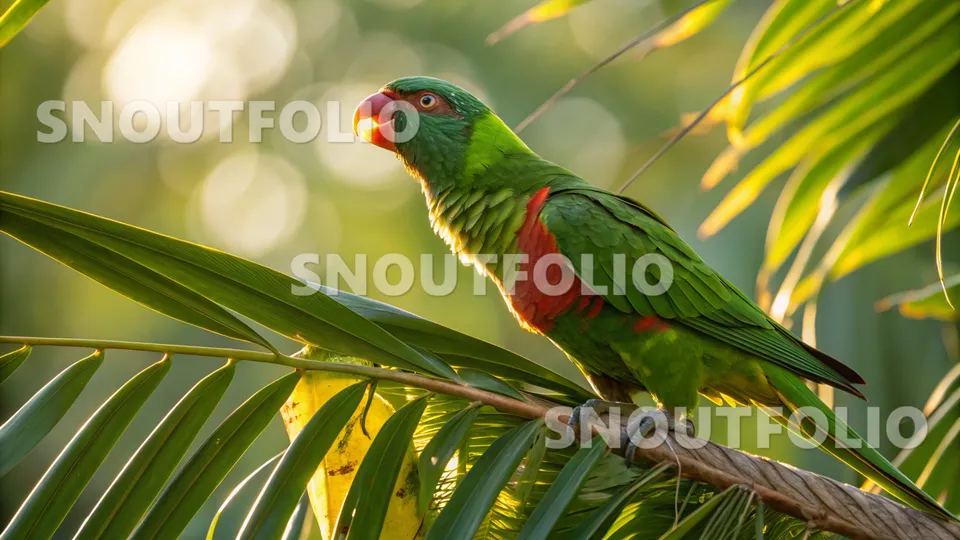 Bold Aura of the Coconut Lorikeet