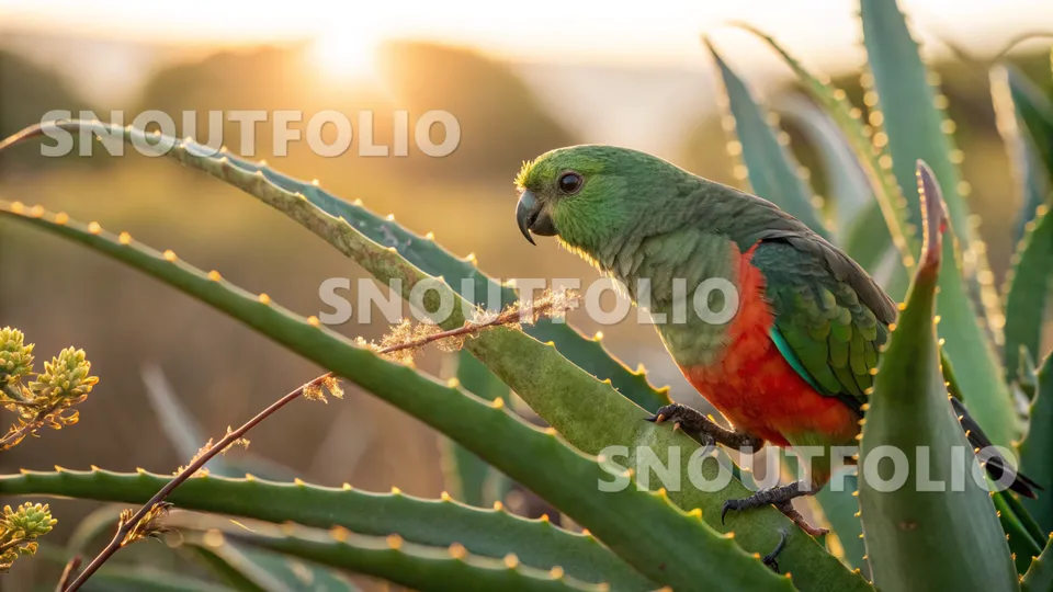 Calm Wanderer of the Red-Bellied Parrot