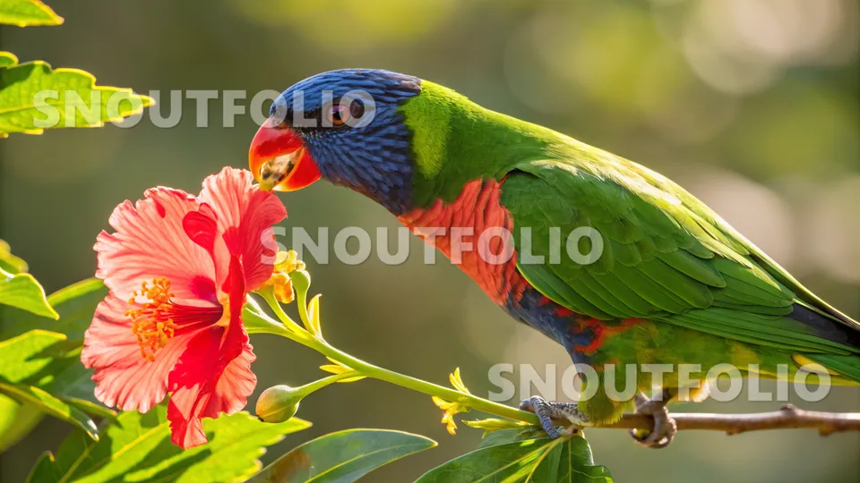 Gentle Aura of the Collared Lory