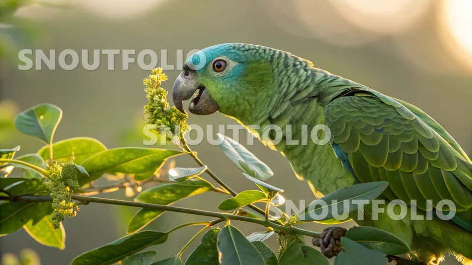 Curious Essence of the Turquoise-fronted Amazon