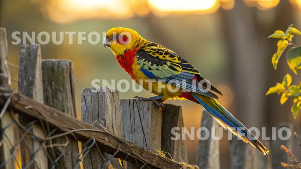 Radiant Portrait of the Golden-mantled Rosella
