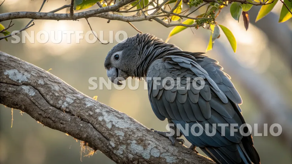 Curious Silhouette of the Vasa Parrot