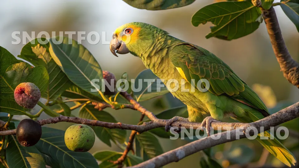 Noble Sight of the Yellow-Lored Amazon