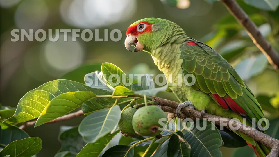 Radiant Spirit of the Red-Spectacled Amazon