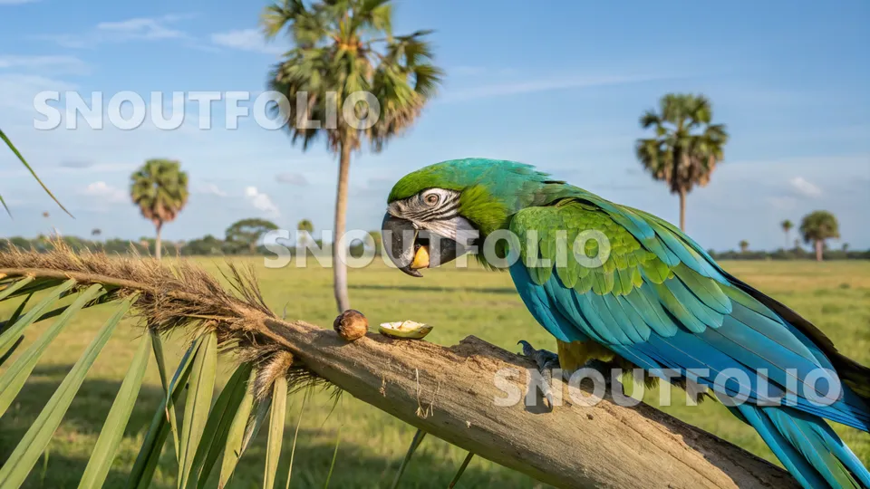 Curious Aura of the Blue-Headed Macaw