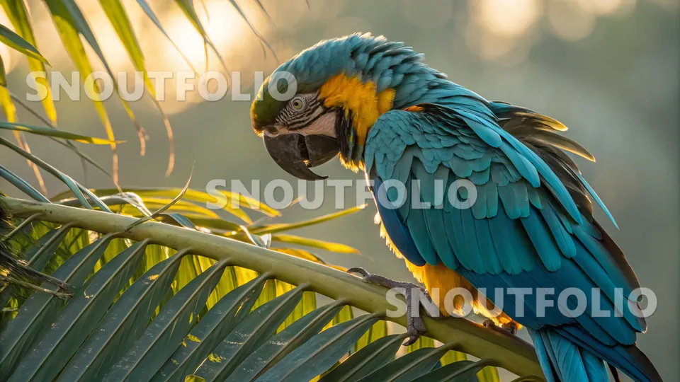 Mighty Presence of the Blue-Throated Macaw