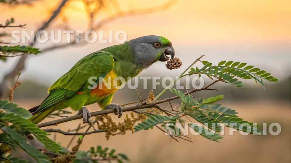 Bold Echo of the Senegal Parrot